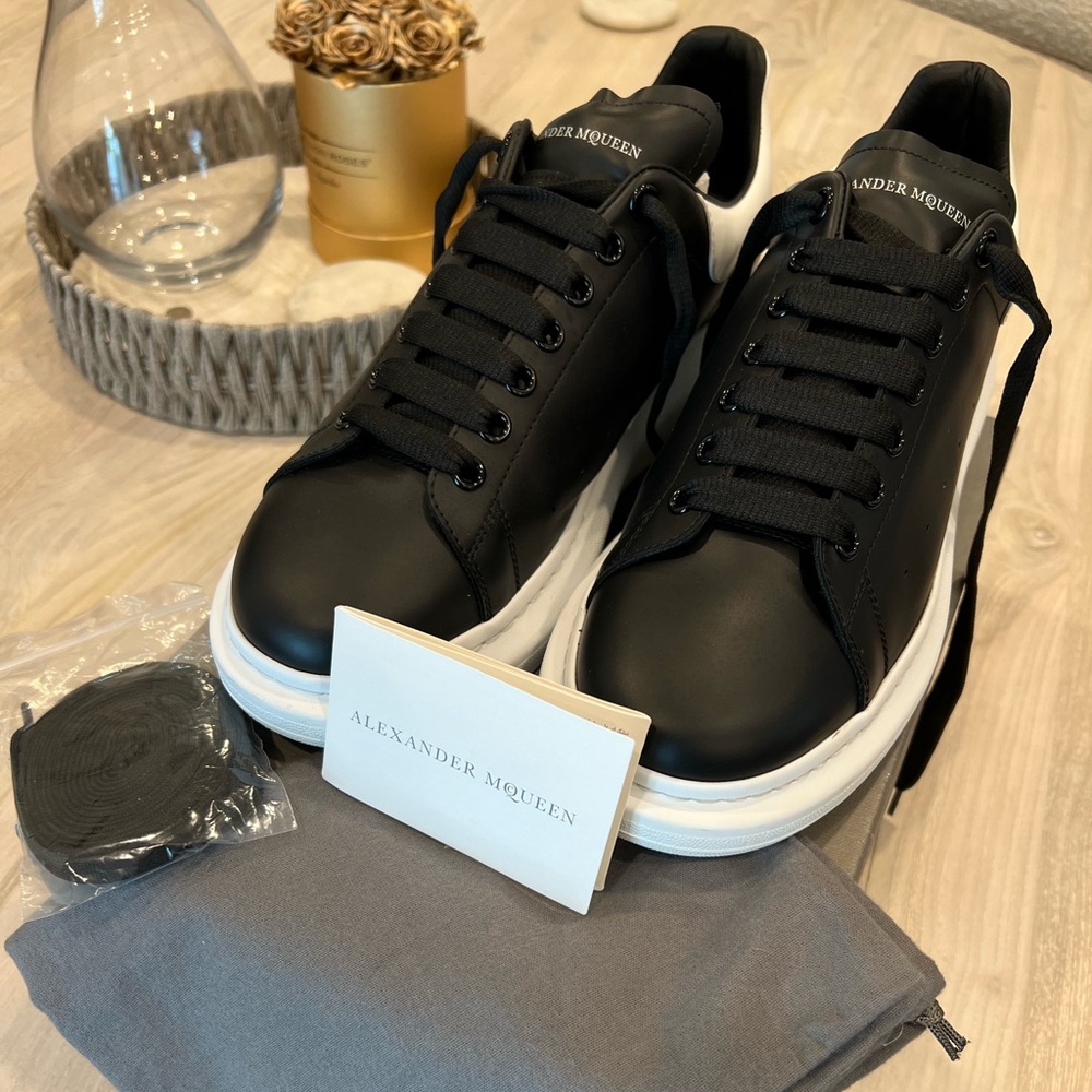 COPY - Alexander McQueen Oversized Black Sneaker, Excellent Condition, Worn Once